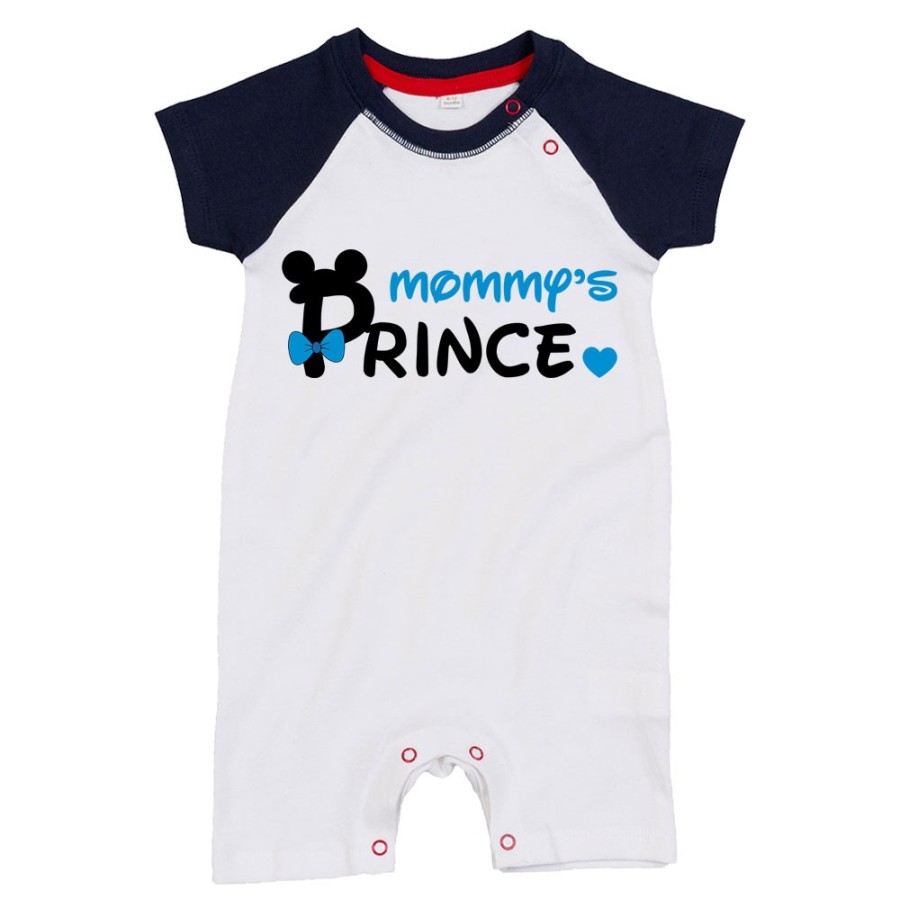 Pagliaccetto neonato mommy's prince princess mickey Per la mamma