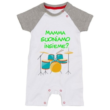 Pagliaccetto neonato mamma suoniamo insieme