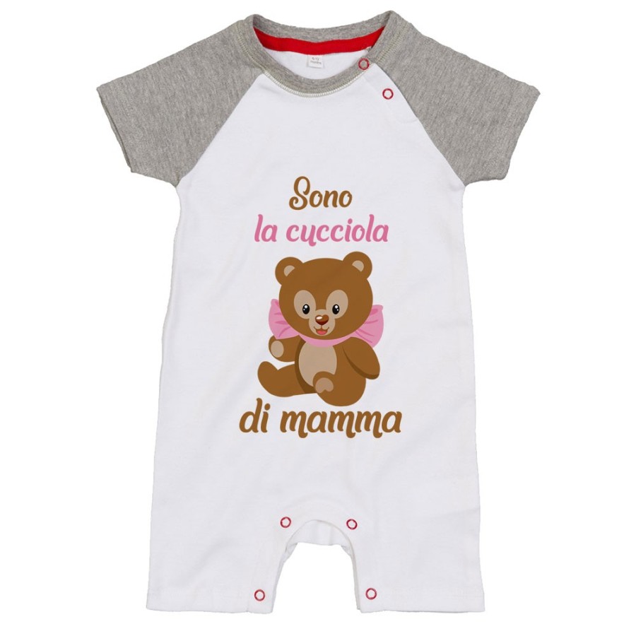 Pagliaccetto neonata sono la cucciola di mamma Per la mamma