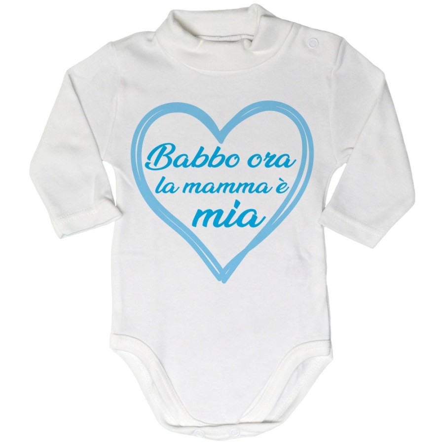 Body lupetto neonato mamma ora babbo è mio Per la mamma