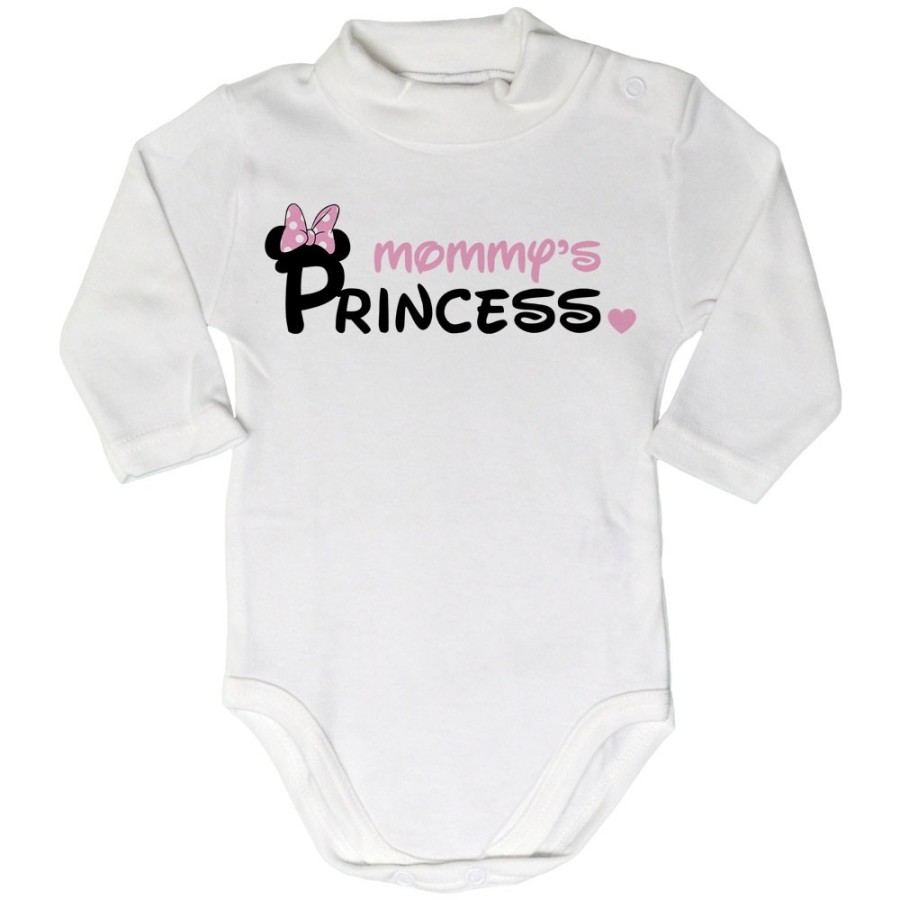 Body lupetto neonato mommy's prince princess mickey Per la mamma