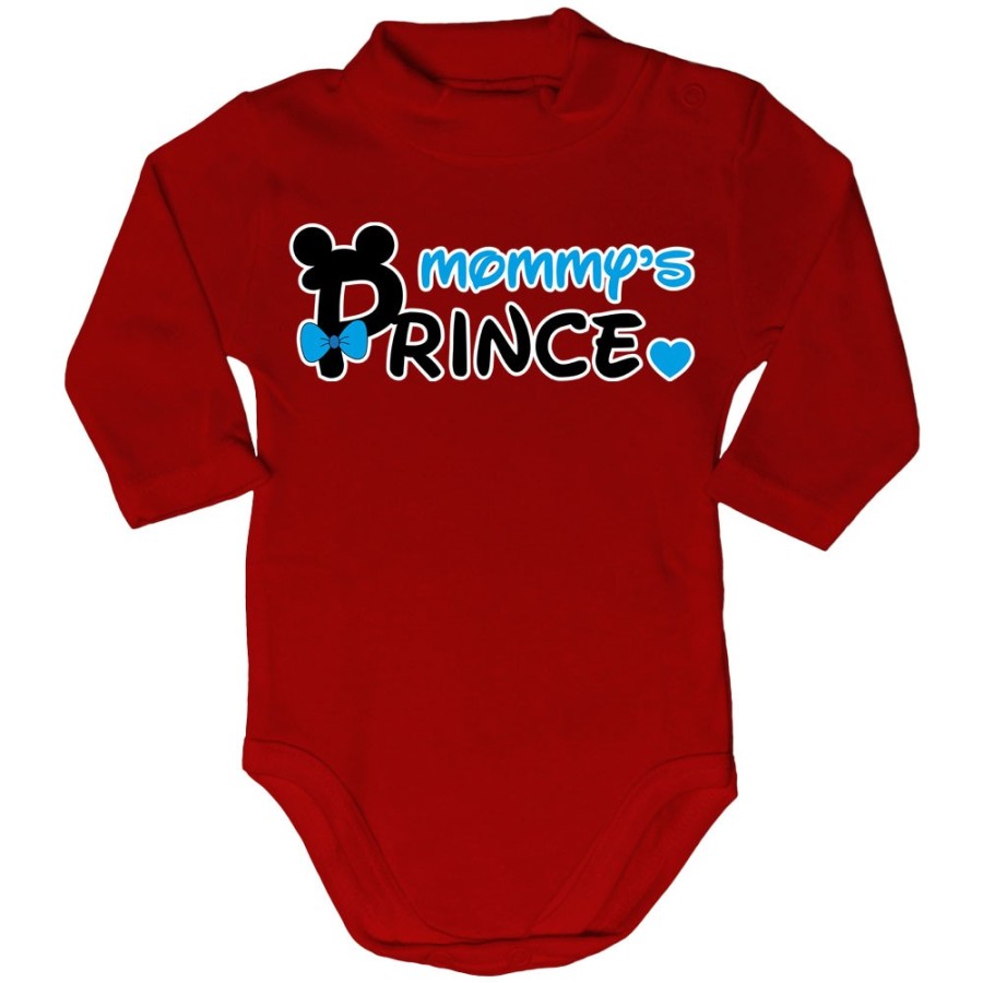 Body lupetto neonato mommy's prince princess mickey Per la mamma