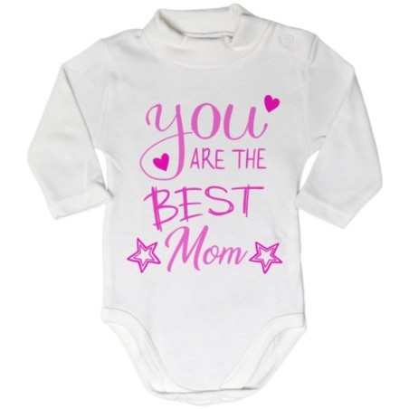 Body lupetto neonato you are the best mom star