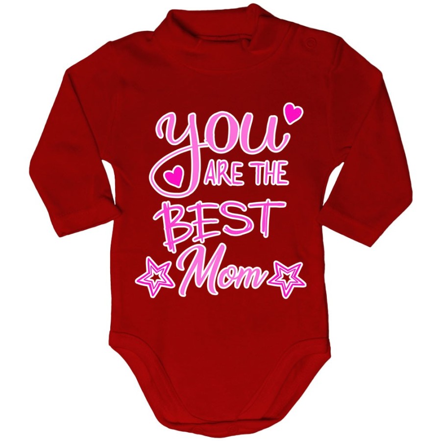 Body lupetto neonato you are the best mom star Per la mamma