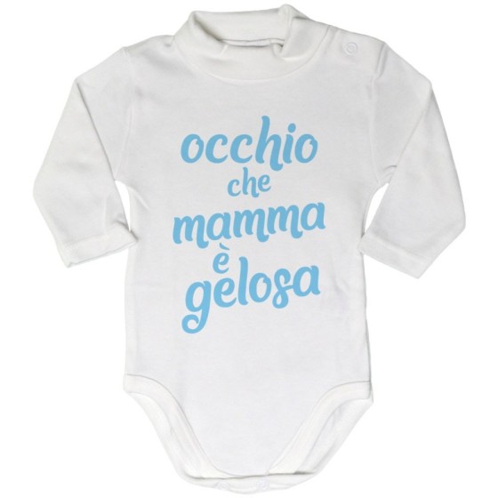 Body lupetto neonato occhio che mamma è gelosa Per la mamma