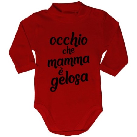 Body lupetto neonato occhio che mamma è gelosa Per la mamma
