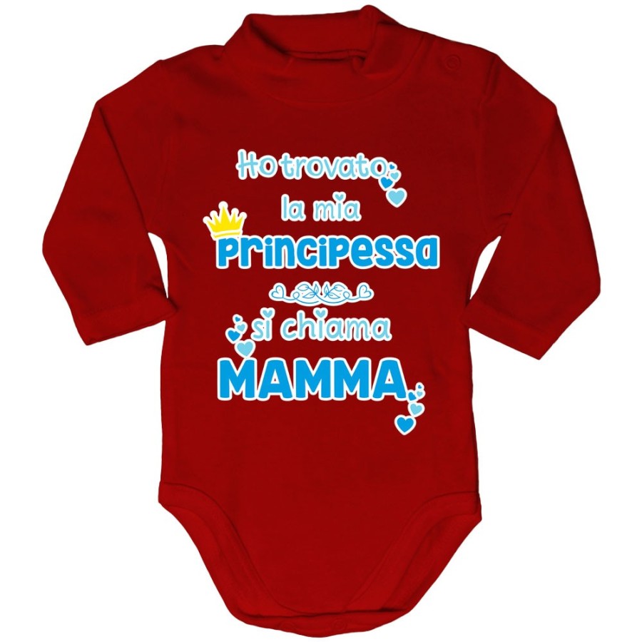 Body lupetto neonato ho trovato la mia principessa si chiama mamma Per la mamma