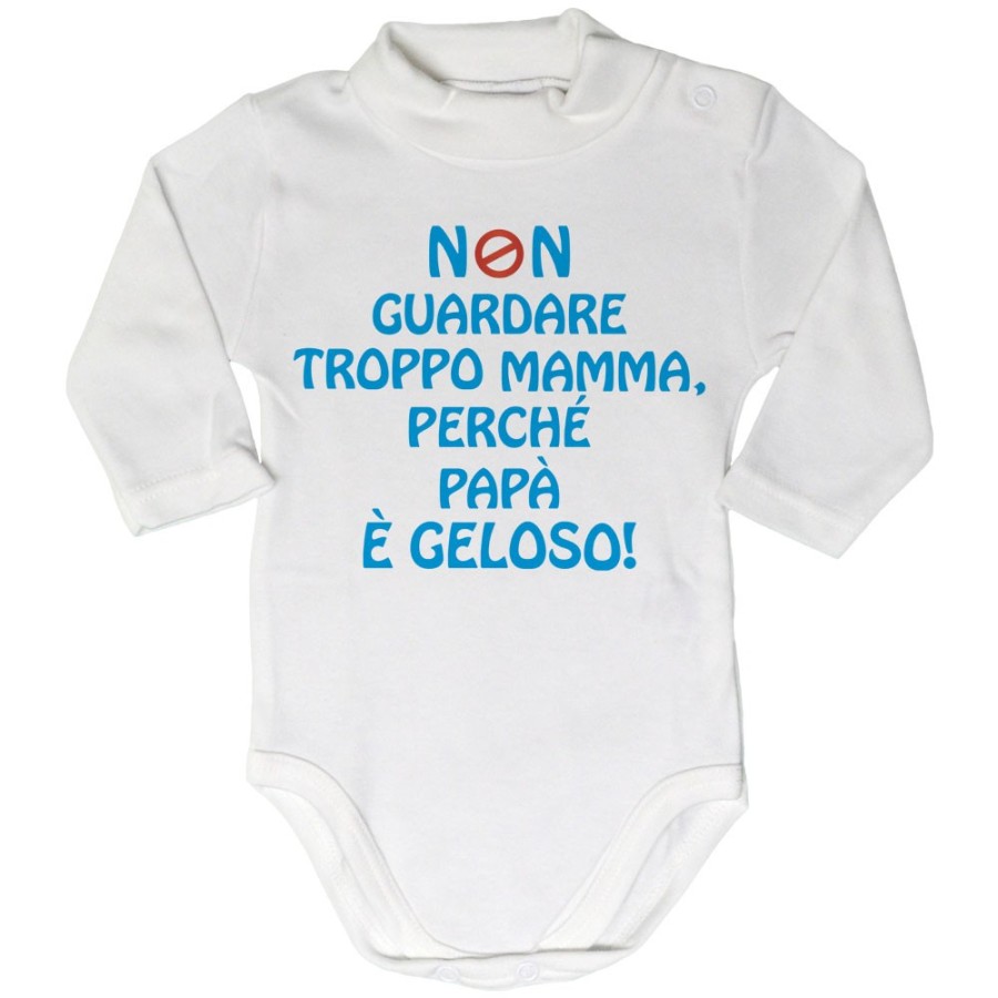 Body lupetto neonato non guardare troppo mamma perché papà è geloso Per la mamma