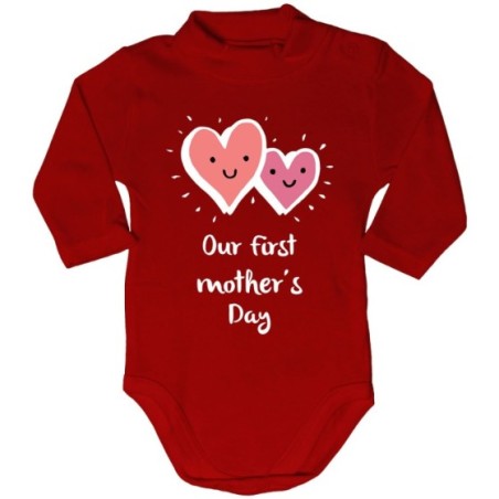 Body lupetto neonato our first mom's day Per la mamma