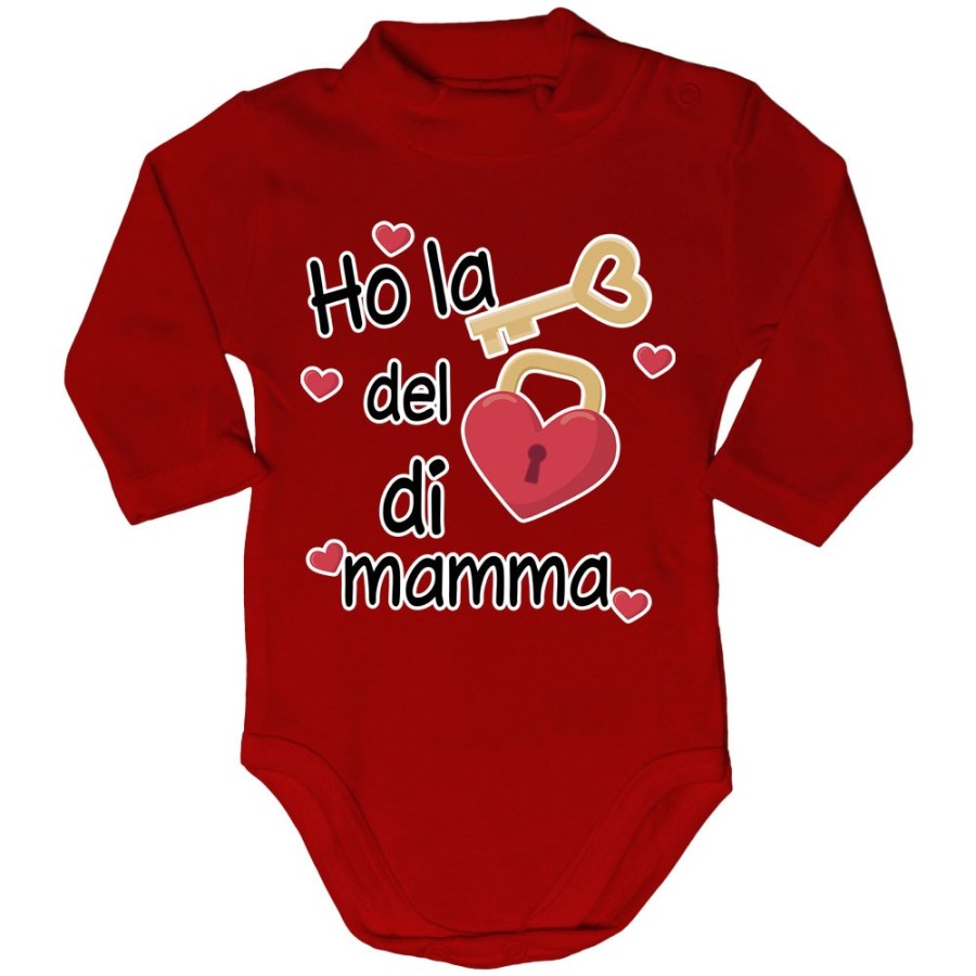 Body lupetto neonato ho la chiave del cuore di mamma Per la mamma