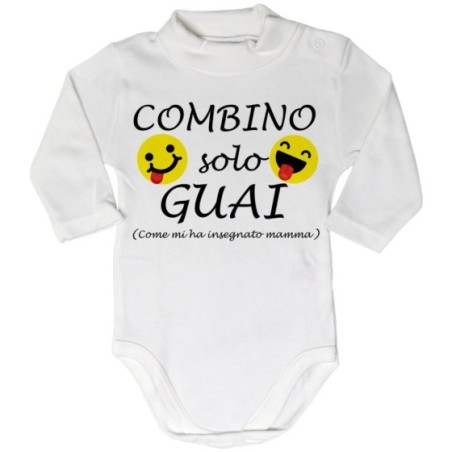 Body lupetto neonato combino solo guai come mi ha...