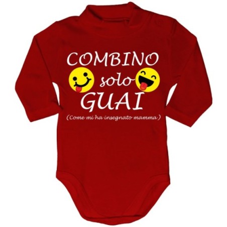 Body lupetto neonato combino solo guai come mi ha insegnato mamma Per la mamma
