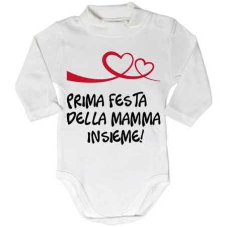 Body lupetto neonato prima festa della mamma insieme