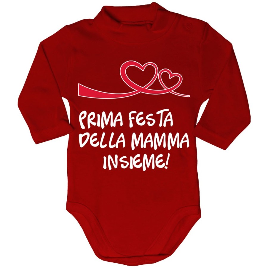 Body lupetto neonato prima festa della mamma insieme Per la mamma