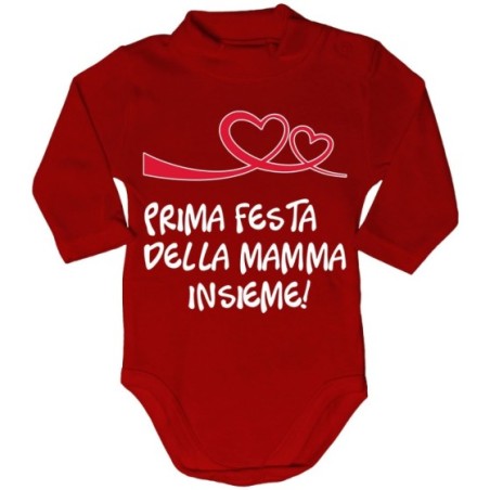 Body lupetto neonato prima festa della mamma insieme Per la mamma