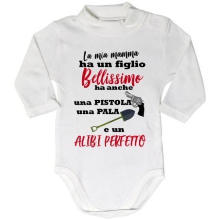 Body lupetto neonato la mia mamma ha un figlio bellissimo...