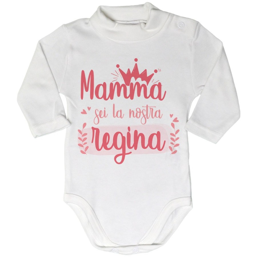 Body lupetto neonato mamma sei la nostra regina Per la mamma