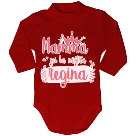 Body lupetto neonato mamma sei la nostra regina Per la mamma