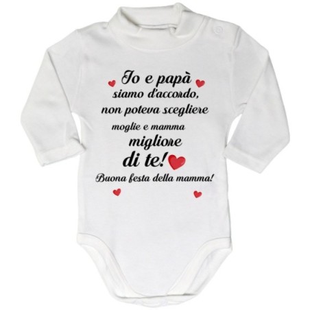 Body lupetto neonato papà non poteva scegliere moglie e...
