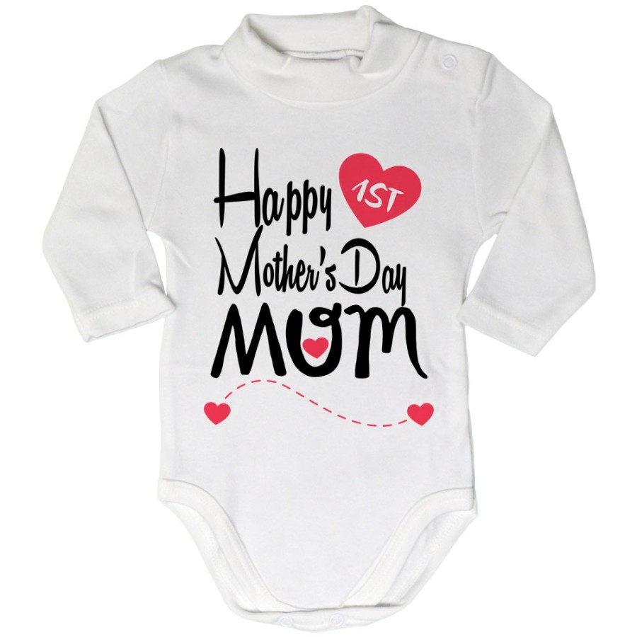 Body lupetto neonato happy first mother's day mommy Per la mamma
