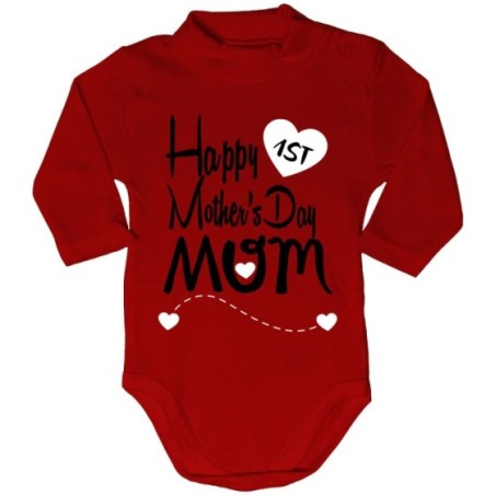 Body lupetto neonato happy first mother's day mommy Per la mamma