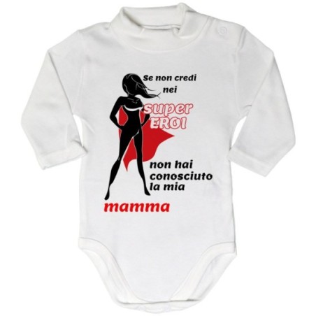 Body lupetto neonato se non credi nei super eroi non hai...