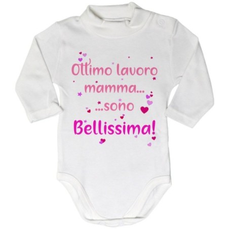 Body lupetto neonato ottimo lavoro mamma sono bellissimo Per la mamma