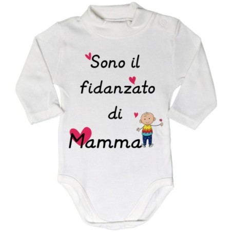 Body lupetto neonato sono il fidanzato di mamma