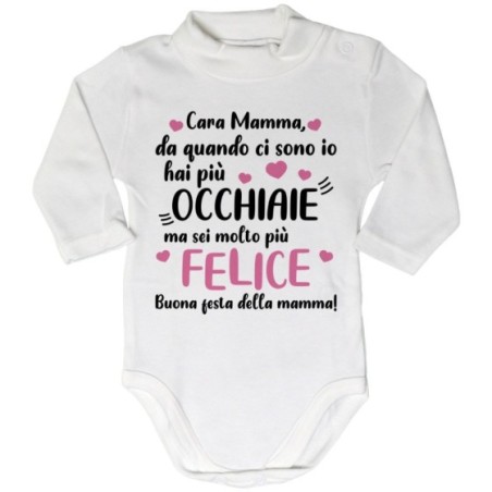 Body lupetto neonato mamma da quando ci sono io hai più...