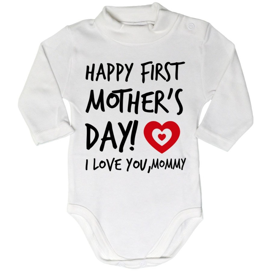 Body lupetto neonato happy first mother's day i love you mommy Per la mamma