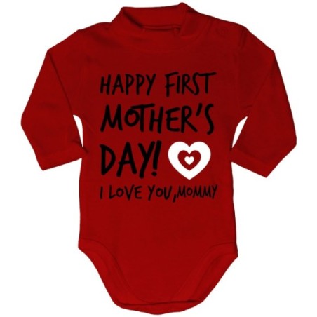 Body lupetto neonato happy first mother's day i love you mommy Per la mamma
