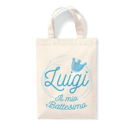 Shopper personalizzata con nome il mio battesimo a tema...