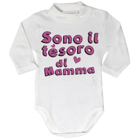 Body lupetto neonato sono il tesoro di mamma