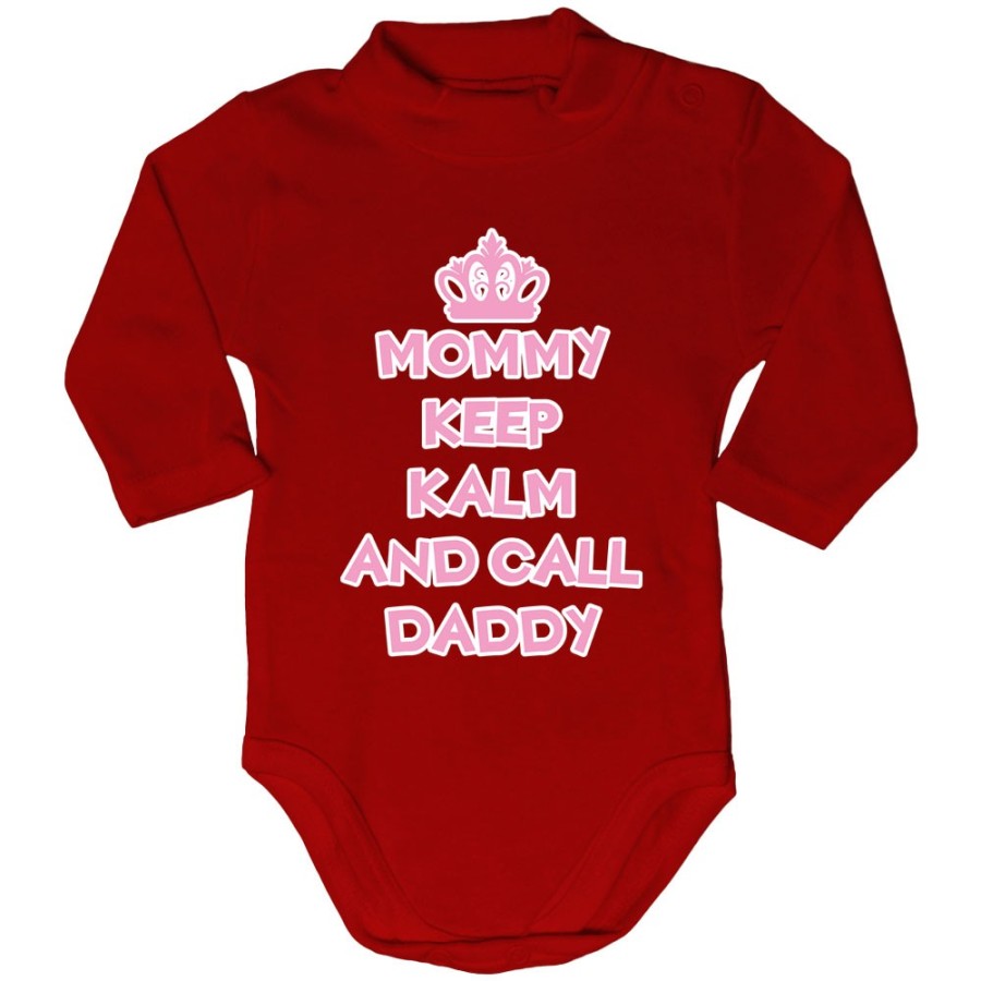 Body lupetto neonato mommy keep calm and call daddy Per la mamma