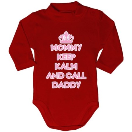 Body lupetto neonato mommy keep calm and call daddy Per la mamma