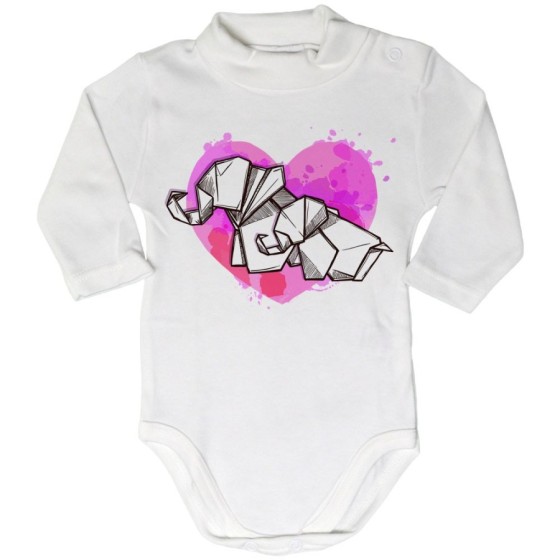 Body lupetto neonata elefantine rosa Per la mamma