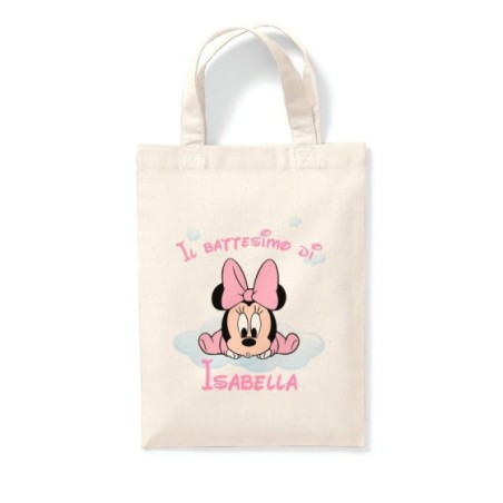 Shopper personalizzata con nome il battesimo di a tema...