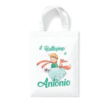 Shopper personalizzata con nome il mio battesimo a tema...