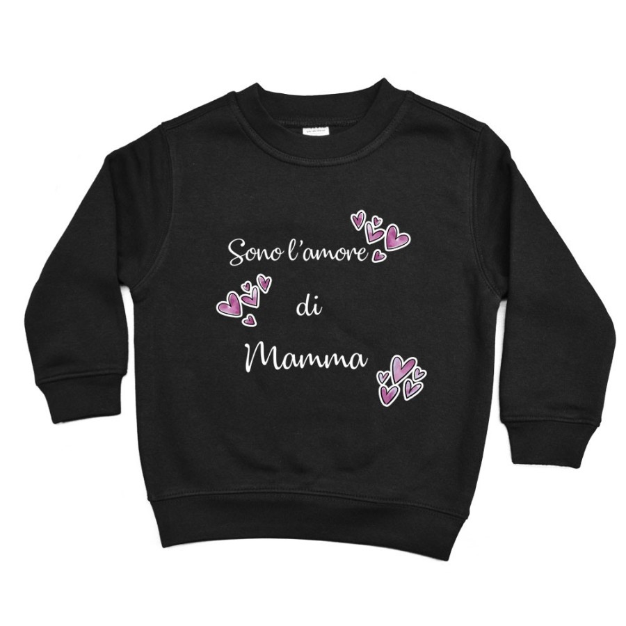 Felpa bambino sono l'amore di mamma cuori watercolor Per la mamma