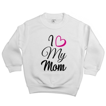 Felpa bambino i love my mom Per la mamma