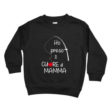 Felpa bambino ho preso il cuore di mamma