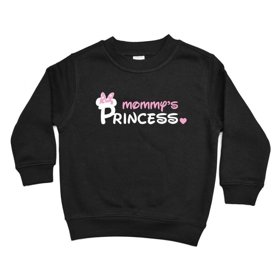 Felpa bambino mommy's prince princess mickey Per la mamma