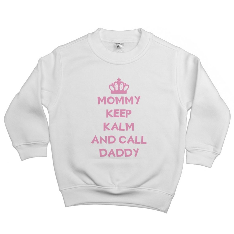 Felpa bambino mommy keep calm and call daddy Per la mamma