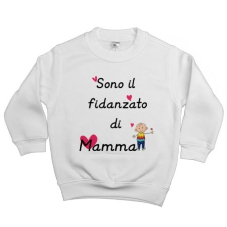 Felpa bambino sono il fidanzato di mamma