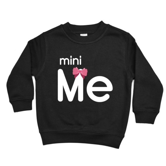 Felpa bambino mini me con fiocco Per la mamma