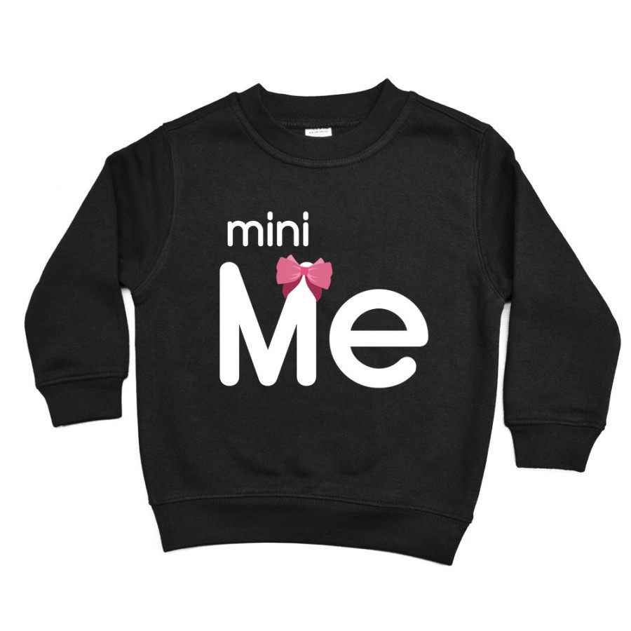 Felpa bambino mini me con fiocco Per la mamma