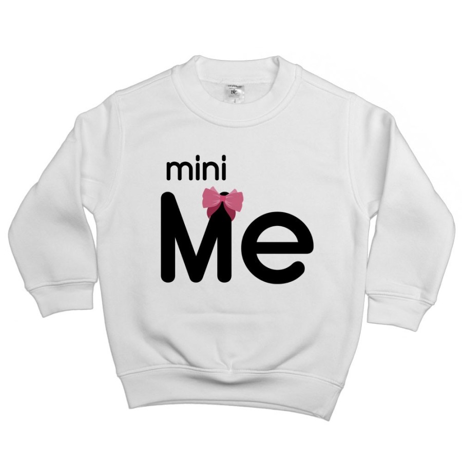 Felpa bambino mini me con fiocco Per la mamma
