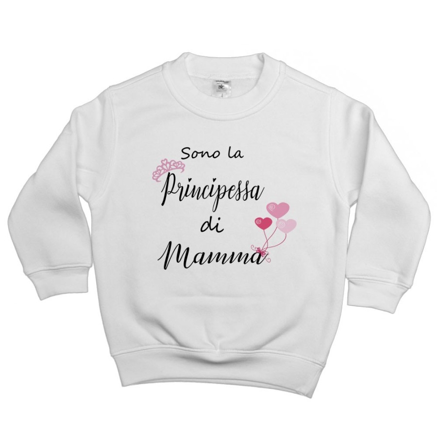 Felpa bambina sono la principessa di mamma Per la mamma