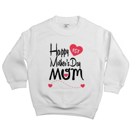 Felpa bambino happy first mother's day mommy Per la mamma