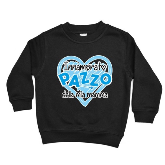 Felpa bambino innamorata pazza della mia mamma Per la mamma